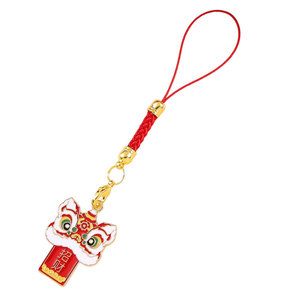 Kit de cordón para teléfono con diseño de Danza del León DIY, llavero trenzado de la suerte Guochao para la creación de amuletos personalizados y regalos culturales - Product Image 1