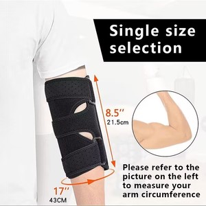 Soporte estabilizador de inmovilización de codo/férula, Correa estabilizadora ajustable 2 férulas metálicas extraíbles Coderas para <span class=keywords><strong>Elbo</strong></span> - Product Image 3