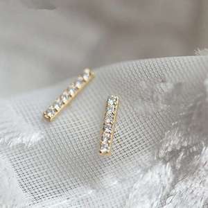 Pendientes de Oro Macizo al por Mayor, Joyería de Granate de Moda para Mujer, Accesorios de Moda Modernos - Product Image 3
