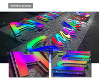 Letrero Luminoso LED para Exteriores, Letrero de Canal, Letrero Publicitario a Color, Letrero LED 3D con Iluminación Frontal, Venta al por Mayor 2026