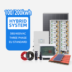 380V Paneles solares completos <span class=keywords><strong>Sistema</strong></span> de paneles solares de electricidad 50 kW 100kw <span class=keywords><strong>Sistema</strong></span> <span class=keywords><strong>solar</strong></span> Kit de paneles solares para <span class=keywords><strong>el</strong></span> hogar fuera de la red con inversor de batería - Product Image 1