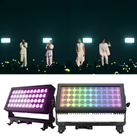 SHEHDS IP65 44*10W RGBW 4 en 1 Proyector LED DMX512 Estroboscópico de 25 Grados para Iluminación de Escenario y Pared en Eventos al Aire Libre, Bodas y Fiestas