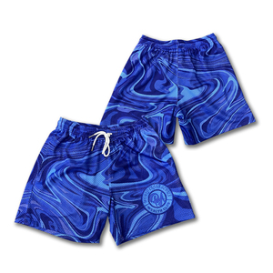 Pantalones cortos de baloncesto estampados personalizados Pantalones cortos deportivos de malla transpirable con bolsillo con cremallera Tallas grandes Diseña tus propios pantalones cortos - Product Image 1