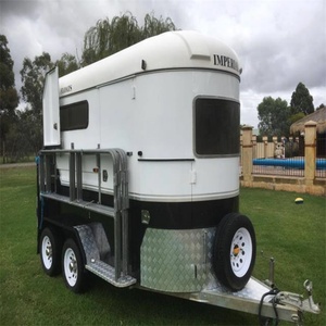 China Standard Model 2-Horse Straight Load <b>Trailer</b> Special Transportation Horse Float China-Made - Product Image 1