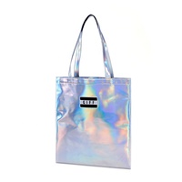 Sacs à main personnalisés en cuir pu pour femmes, sacs à main de voyage, sacs fourre-tout de shopping holographiques laser