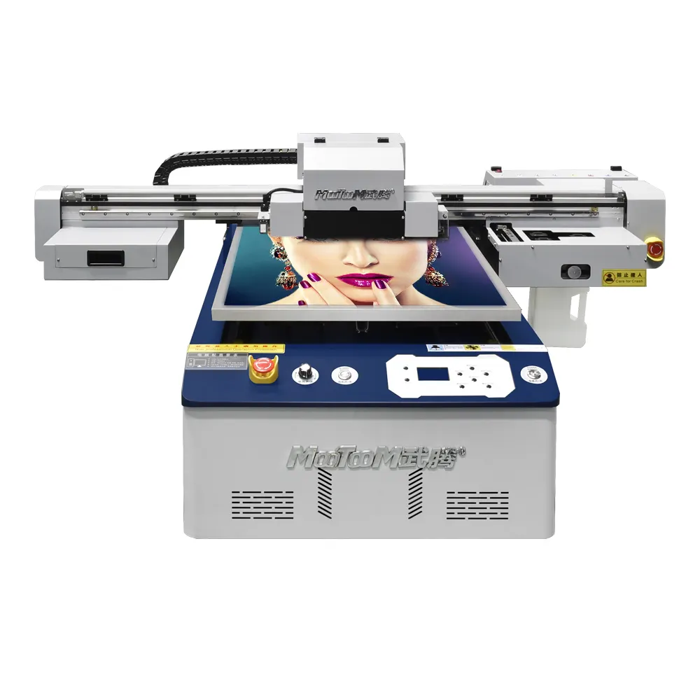 Casing semua bahan pencetak flatbed uv mesin 6090 pencetak flatbed i3200 pencetak uv 60x90 untuk pencetakan casing ponsel uv