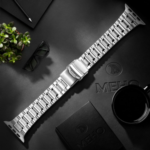 Correa de Reloj de Titanio, Correa de Repuesto de Acero Inoxidable para Reloj Inteligente, Uso Diario en la Oficina - Product Image 1