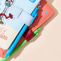 Cuaderno de Bordado A6 con Diseño de Dibujos Animados, Toy Story y Zootopia, Cubierta de Cuero PU, Diario Portátil de Bolsillo