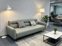 Canapé-lit multifonctionnel 3 places en cuir simple 2026 avec rangement pour appartement, hôtel, salon et chambre à coucher