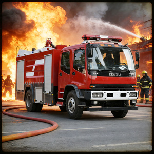 <span class=keywords><strong>Camion</strong></span> de pompiers municipal ISUZU 8000L pour la brigade des pompiers de la ville et la protection incendie communautaire - Product Image 2