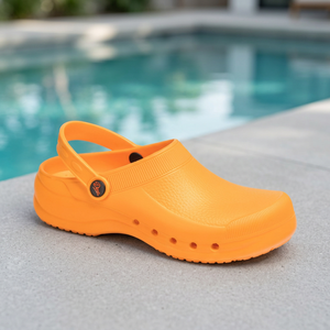 DIAN Zapatos de Protección de Pies Antibacterianos Premium, Zuecos Sanitarios Antiestáticos, Color Naranja - Product Image 2