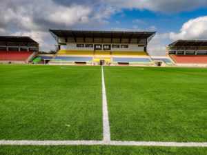 Sortie d'usine stade de football anti-uv haute densité dtec gazon artificiel pour sport de plein air respectueux de l'environnement - Product Image 2