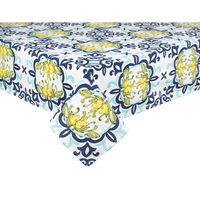 Nappe de table Excelsa Home Amalfi en coton tissé imprimé floral 140x240 cm multicolore lavable