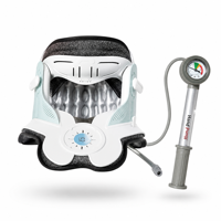 Dispositif de traction cervicale gonflable pour marque de bien-être, avec pompe à air, collier d'étirement du cou pour soulager les douleurs cervicales, usage domestique