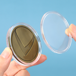 แคปซูลใส่เหรียญอะคริลิคใสทรงกลม SUNSHING ขนาด 24 มม. 30 มม. 39 มม. 46 มม. กล่องใส่เหรียญสะสมพลาสติกแบบกำหนดเองได้ - Product Image 4