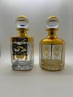 Flacon diffuseur d'arômes de luxe vide 450 ml sans flamme, style arabe octogonal, en verre doré pour huile de parfum avec couvercle en forme de boule