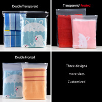 Sacs d'emballage en plastique nylon personnalisés de petite taille avec fermeture éclair pour les vêtements de bébé avec des motifs de logo