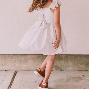 Nouvelle robe de princesse pour bébé fille, design mignon et élégant, avec volants et dentelle, pour mariage, fête ou soirée. - Product Image 2