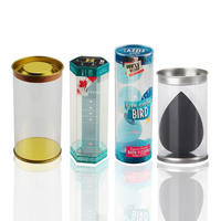 Factory Custom Printed Plastic Small Tube Packaging PVC clear Tube Gift Boxes Round Cylinder Packaging for Cosmetic Food Fruits