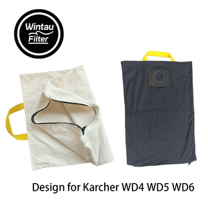 Sacs filtrants en toile pour aspirateur d'hôtel réutilisables compatibles avec <span class=keywords><strong>Karcher</strong></span> Wd4 Wd5 <span class=keywords><strong>Wd6</strong></span> - Product Image 1