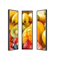 Écran LCD de taille personnalisée Barre extensible Affichage en rack numérique/Affichage de bord/Panneau LCD large Signalisation numérique