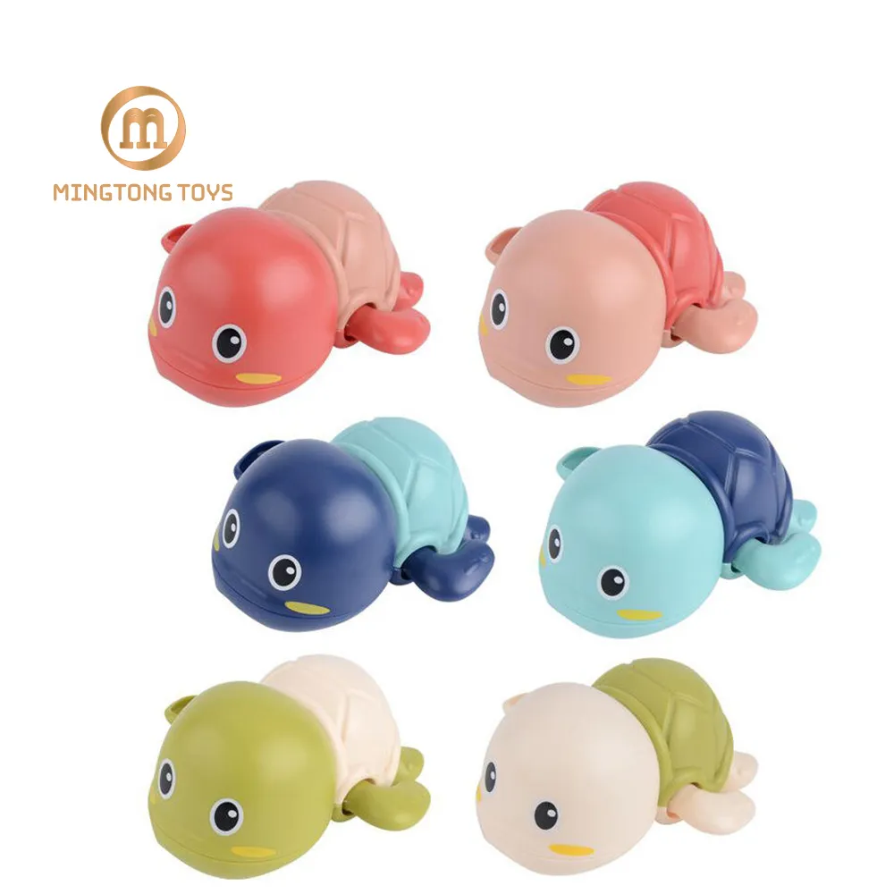 Bambini vasca da bagno per bambini gioco per piscina d'acqua Cute Floating Crawl Wind Up nuoto tartaruga giocattolo da bagno per i più piccoli