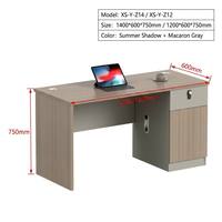 Bureau de bureau commercial en bois massif, moderne, durable et économique, avec rangement, design modulaire, fonctionnalités multifonctions, couleurs personnalisables