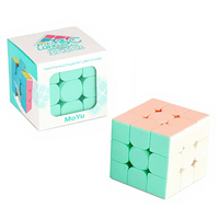 Vente en gros de cubes de puzzle sans autocollants de couleur macaron pour enfants, pyramides de puzzle éducatives pour les enfants, en classe et en cadeau