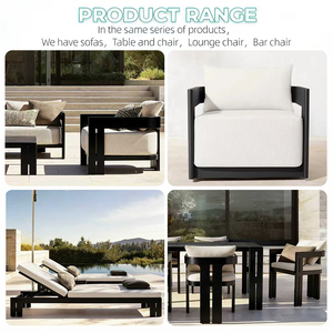 Ensemble <span class=keywords><strong>de</strong></span> canapés <span class=keywords><strong>de</strong></span> <span class=keywords><strong>jardin</strong></span> <span class=keywords><strong>en</strong></span> aluminium <span class=keywords><strong>de</strong></span> luxe moderne, résistant à l'eau, pour extérieur, patio, cour, villa - Product Image 6