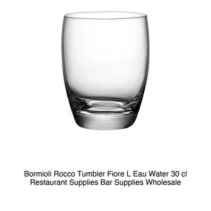 แก้วน้ำลายดอกไม้ L'Eau ขนาด 30 ซล. ยี่ห้อ Bormioli Rocco สูง 10 ซม. เส้นผ่านศูนย์กลาง 7.2 ซม. - Product Image 2