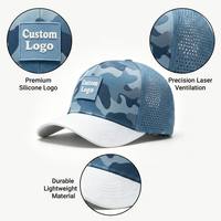 Gorra de Golf Deportiva con Logotipo Personalizado, Perforada con Láser, Estampado de Camuflaje, Secado Rápido, Gorra de Béisbol Estructurada de Alto Rendimiento