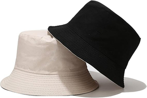 Chapeau de pêcheur unisexe en coton de couleur unie pour adultes, chapeau de pêcheur d'été pour femmes pour la pêche, le <span class=keywords><strong>ski</strong></span>, le cyclisme, usage quotidien. - Product Image 6