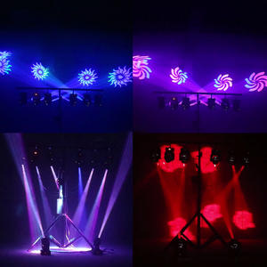 Shemini Mini 60w Led dinamik <span class=keywords><strong>GOBO</strong></span> tekerlek nokta hareketli kafa işık İki prizmalar sahne aydınlatma Dj disko bar sineması için - Product Image 6