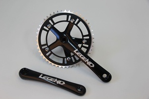 LEGEND Juego de Bielas para Bicicleta de Piñón Fijo, para Pista, Bicicleta de <span class=keywords><strong>Carretera</strong></span>, de Aleación de Aluminio, 165/170 mm, 46T - Product Image 5