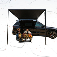 Tente latérale de voiture en tissu Oxford, imperméable, protection solaire, ouverture automatique, portable, triple couche, quatre saisons, grand espace pour l'extérieur