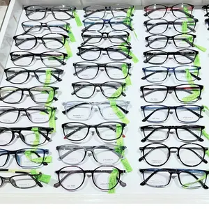 Assorted Ready Random Made Mixed Random Clearance Eyewear Stock Cheap Glasses Ultem Acetate Eyewear Optical Eyeglasses Frames