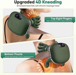 Nuevo Masajeador Shiatsu para Cuello y Hombros 2025 con Función de Relajación por Calor y Amasamiento de Tejido Profundo, 2 Modos, Batería de 2000 mAh - Product Image 4