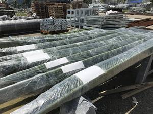 Tour de télécommunication monopolaire en acier SS400/Q235 galvanisé à chaud, hauteur de 60 à 180 m pour ligne de transmission électrique, revêtement en V - Product Image 2