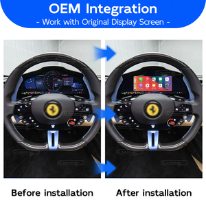 296 GTB GTS GT3 Speciale-อัปเกรดไร้สาย Apple CarPlay Android ถอดรหัสอัตโนมัติโมดูลชุดอินเตอร์เฟสสำหรับ Ferrari 296 - Product Image 2