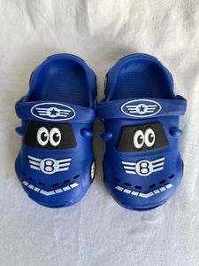 Blue Car Pattern Slippers For Boys 23-30 Size Anti Slip EVA Sole Summer Sport Style Kids Shoes - Product Image 5