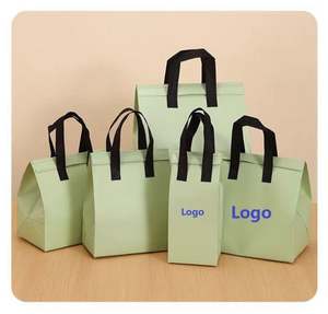 Muestra Gratuita de Bolsa Térmica Aislada, Bolsa de Almuerzo Suave No Tejida, Bolsas Refrigerantes Personalizadas, Bolsa de Entrega de Alimentos Biodegradable - Product Image 1