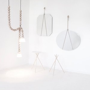 Wooden Pendant Light With Beads And Bell Shades Single <b>Head</b> LED Home Decor Nordic <b>Style</b> Zen Inspired Design - Product Image 3