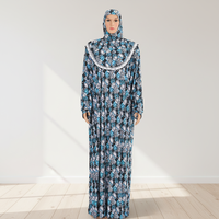 Abaya et Burqa pour femmes et filles de Dubaï, motifs variés en stock, dernières créations florales islamiques