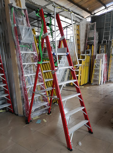 Nhà Máy Giá Tùy Chỉnh Kích Thước Sợi Thủy Tinh Nền Tảng Thang Cường Độ Cao Hai Mặt FRP Thang - Product Image 2