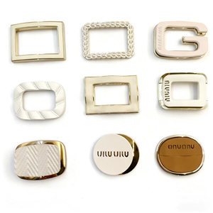 Factory Stylish Gold Metal <strong>Shoe</strong> Buckles Durable Metal Accessories for <strong>Shoe</strong> Decorations <strong>Shoe</strong> <strong>Hooks</strong> - Product Image 1