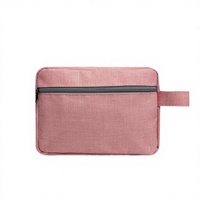 Sac de toilette portable transparent en polyester imperméable, séparation sec/humide, pour voyage unisexe