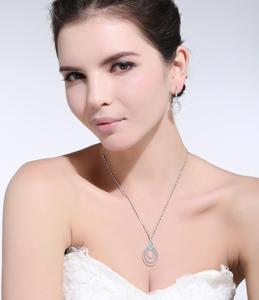 RINNTIN SS67 diseños de moda nuevo modelo de plata 925 de joyería fina pendientes y collares conjunto de joyas - Product Image 6