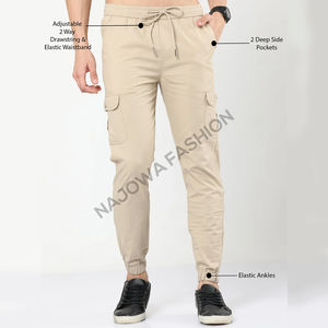 Pantalon de survêtement de haute qualité pour hommes, confortable, taille moyenne, vêtements de sport décontractés avec décoration en dentelle, grossiste direct du Bangladesh - Product Image 2