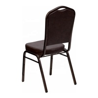 Chaises en métal empilables durables, tissu résistant aux taches, design contemporain pour usage commercial, maison, bureau, parc, sous-sol, séjour