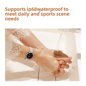 Montre connectée pour femme avec écran rond de 1,27 pouces, étanche IP68, boîtier métallique élégant, autonomie ultra longue, analyse du sommeil par IA, suivi d'activité physique - Product Image 2